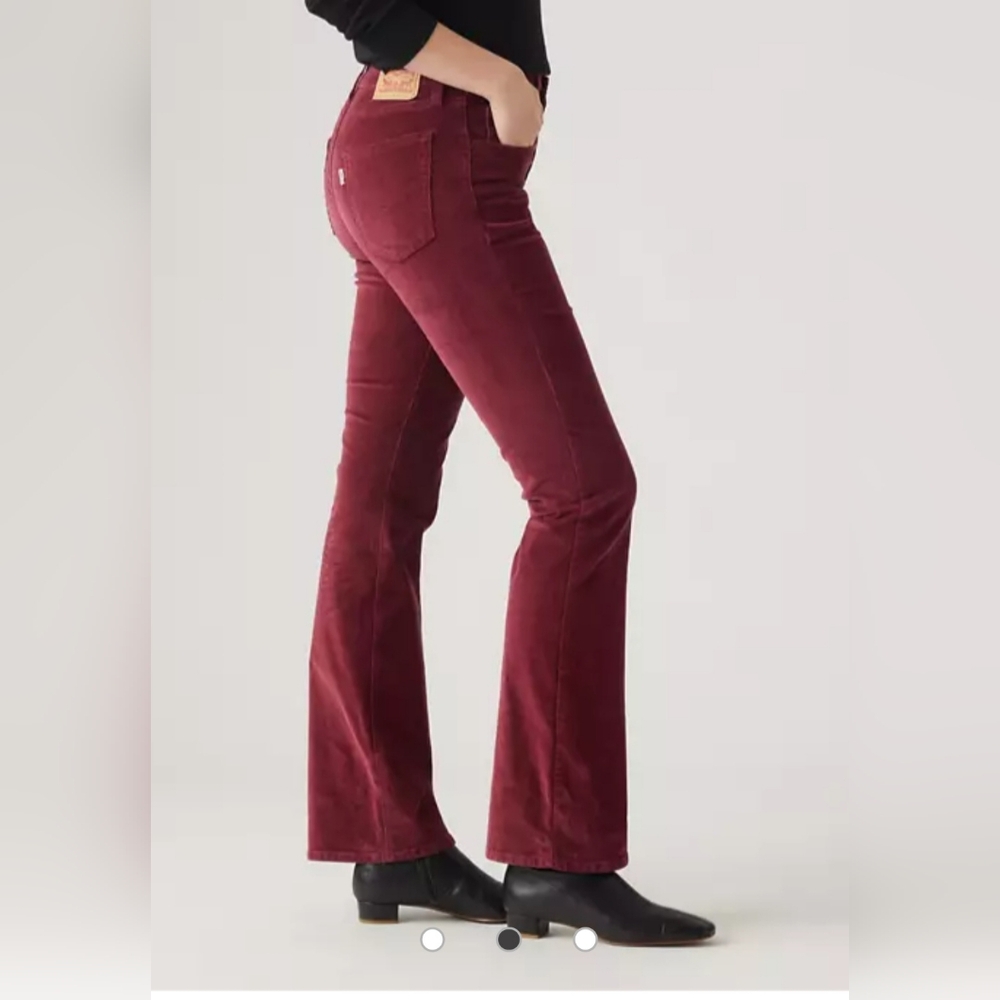 LEVI'S 725 High Rise Bootcut Corduroy Pants NEW